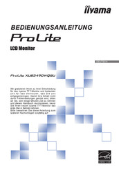 iiyama ProLite Serie Bedienungsanleitung