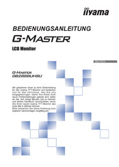 iiyama G-MASTER GB2888UHSU-B1 Bedienungsanleitung