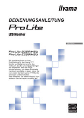 iiyama ProLite E2591HSU-B1 Bedienungsanleitung
