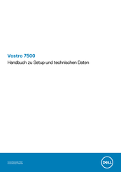 Dell Vostro 7500 Einrichtungshandbuch