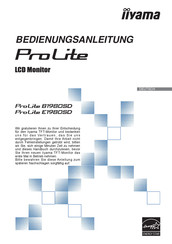 iiyama ProLite E1980SD-B1 Bedienungsanleitung