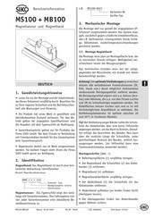 Siko MB100 Benutzerinformation