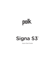 Polk Signa S3 Kurzanleitung