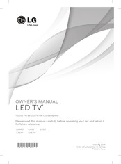LG 37LN54 Serie Benutzerhandbuch
