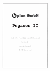 bplan Pegasos II Anwenderhandbuch