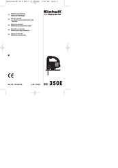 Einhell bavaria BS 350E Bedienungsanleitung