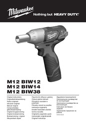 Milwaukee M12 BIW38 Originalbetriebsanleitung