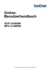 Brother MFC-J1300DW Online Benutzerhandbuch