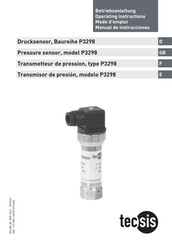 Tecsis P3298 Serie Betriebsanleitung