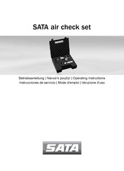 SATA air check set Betriebsanleitung