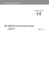 Conrad GX107 Bedienungsanleitung