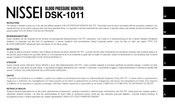 Nissei DSK-1011 Bedienungsanleitung