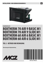 MCZ BOXTHERM 60 AIR 6 BASIC M1 Betrieb Und Reinigung