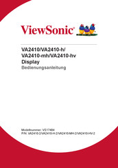 ViewSonic VA2410-mh-2 Bedienungsanleitung