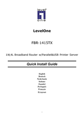 LevelOne FBR-1415TX Schnellinstallationsanleitung