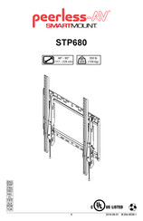 peerless-AV smartmount STP680 Bedienungsanleitung