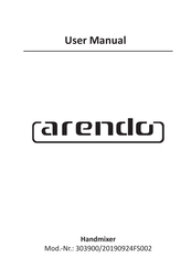 ARENDO 303900 Bedienungsanleitung