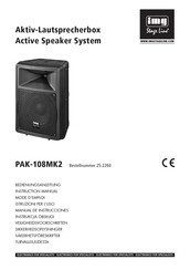 IMG STAGELINE PAK-108MK2 Bedienungsanleitung