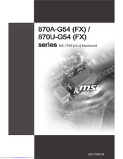MSI 870U-G54 FX Handbuch
