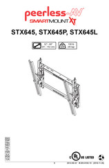 peerless-AV SmartMountXT STX645 Montageanleitung