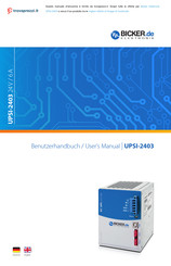 Bicker UPSI-2403 Benutzerhandbuch