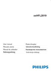Philips xxHFL2819 Serie Bedienungsanleitung
