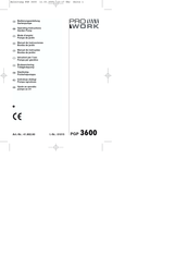 Pro Work PGP 3600 Bedienungsanleitung
