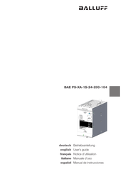 Balluff BAE PS-XA-1S-24-200-104 Betriebsanleitung