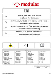 Modular 65/70 CFE Installation, Gebrauch, Wartung