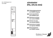 Endress+Hauser nivotester FTL 375 N 2-Serie Bedienungsanleitung