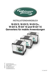 Whisper Power W-GV 15 Installationshandbuch