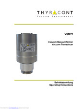thyracont VSM72 Betriebsanleitung