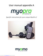 myomo MyoPro 2 Motion E Benutzerhandbuch
