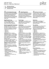 Pilz 1001587-IT-05 Betriebsanleitung