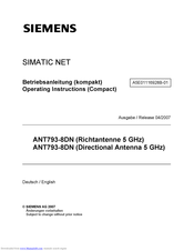 Siemens SIMATIC NET ANT793-8DN Betriebsanleitung