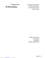 Electrolux WASL 3 T Benutzerinformation