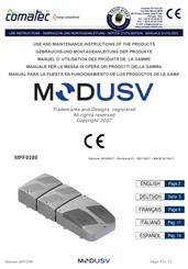 comatec MODUSV Serie Gebrauchs- Und Montageanleitung