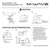 M-Wave HELIOS K 1.1 RS Betriebsanleitung