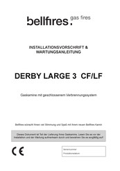 Bellfires DERBY LARGE 3 CF Installationsvorschrift & Wartungsanleitung