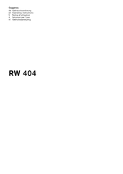 Gaggenau rw 404 Gebrauchsanleitung
