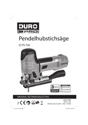 Duro Pro D-PS 750 Originalbetriebsanleitung