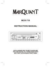 Marquant MCR-718 Bedienungsanleitung