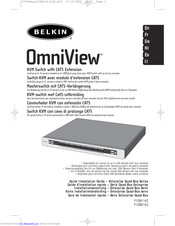 Belkin OmniView F1DW116C Installationsanleitung