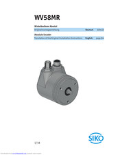 Siko WV58MR Originalmontageanleitung
