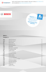 Bosch Compaxx'x BZGL2X100 Gebrauchsanleitung