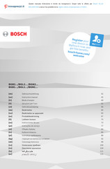 Bosch GL-20 BGL2 Serie Gebrauchsanleitung
