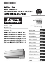 Toshiba MMK-AP0243H Installations-Handbuch