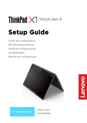 Lenovo ThinkPad X1 YOGA Gen 5 Einrichtungsanleitung