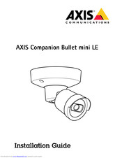 Axis Companion Bullet mini LE Installationsanleitung