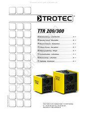 Trotec TTR 200 Betriebsanleitung